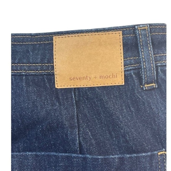 Seventy + Mochi Mabel Jean Patch Pocket in Dark Vintage Size 32 Regular NWOT - Picture 9 of 11